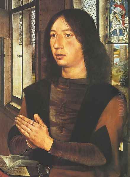Portrait of Maarten van Nieuwenhove Oil Painting by (manner of) Memling, Hans