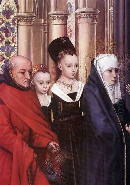 The Presentation in the Temple (detail) 1463 Oil Painting by (manner of) Memling, Hans