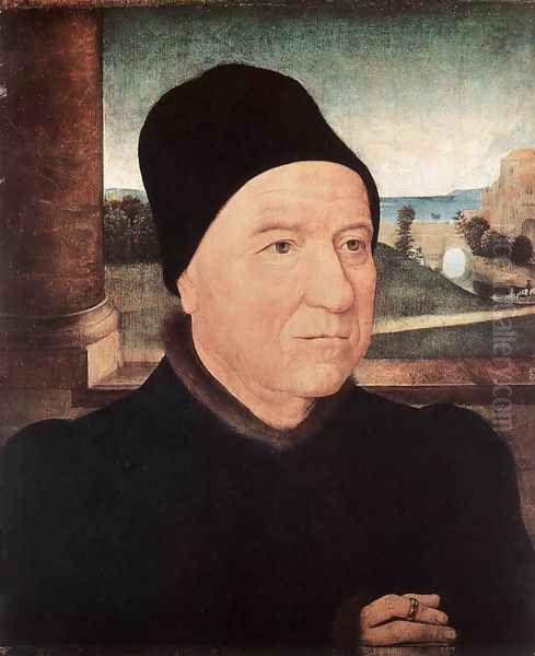Portrait of an Old Man 1470-75 Oil Painting by (manner of) Memling, Hans