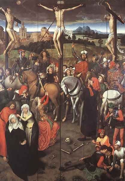 Passion (Greverade) Altarpiece (central panel) 1491 Oil Painting by (manner of) Memling, Hans