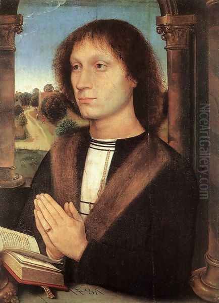 Portinari Triptych (right wing) 1487 Oil Painting by (manner of) Memling, Hans