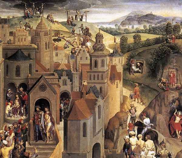 Scenes from the Passion of Christ (detail-4) 1470-71 Oil Painting by (manner of) Memling, Hans