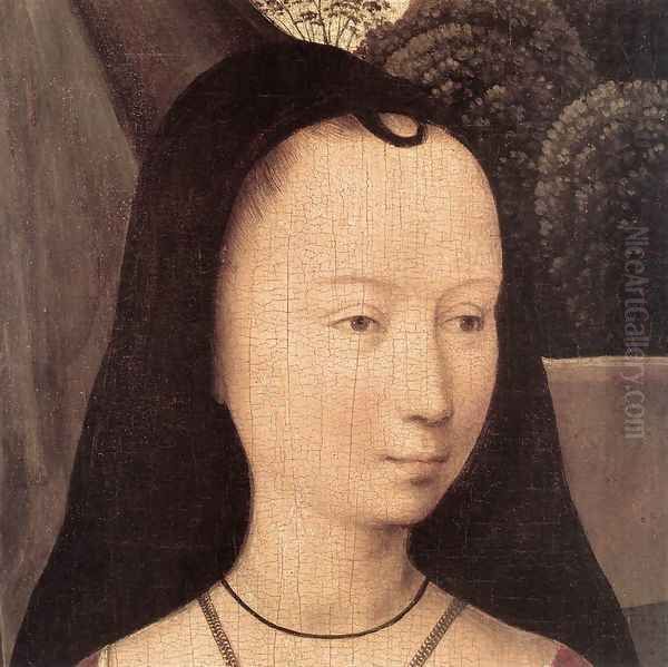 Diptych with the Allegory of True Love (detail) 1485-90 Oil Painting by (manner of) Memling, Hans