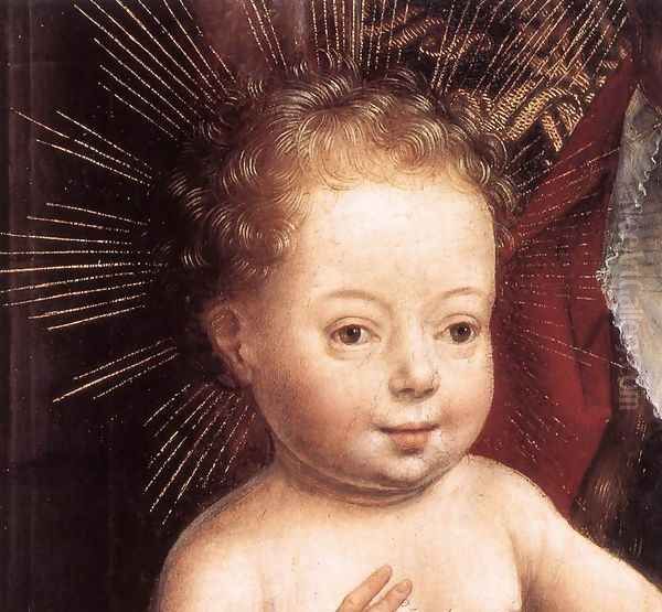 Standing Virgin and Child (detail) c. 1490 Oil Painting by (manner of) Memling, Hans
