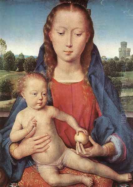 Portinari Triptych (central panel) 1487 Oil Painting by (manner of) Memling, Hans