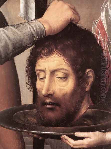 St John Altarpiece (detail-2) 1474-79 Oil Painting by (manner of) Memling, Hans