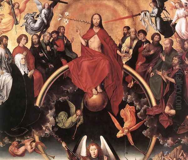 Last Judgment Triptych [detail: 5] Oil Painting by (manner of) Memling, Hans
