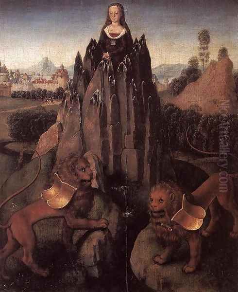 Allegory with a Virgin Oil Painting by (manner of) Memling, Hans
