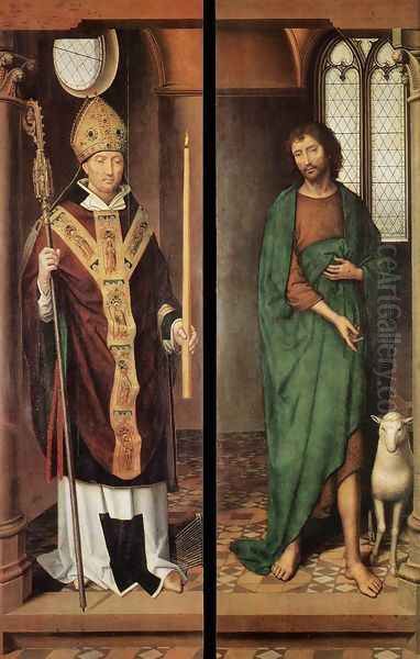 Passion (Greverade) Altarpiece (first closed position) Oil Painting by (manner of) Memling, Hans