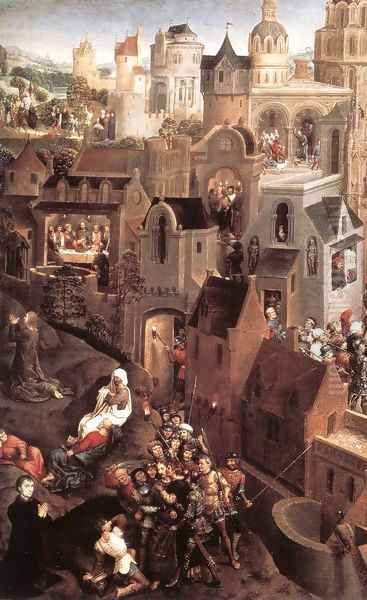 Scenes from the Passion of Christ (left side) Oil Painting by (manner of) Memling, Hans