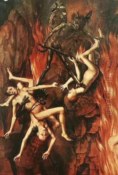 Last Judgment Triptych (detail) 4 Oil Painting by (manner of) Memling, Hans