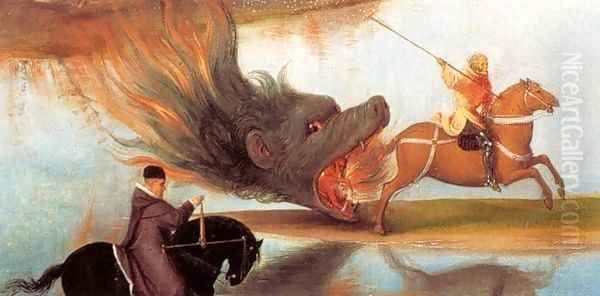 St John Altarpiece (detail) 5 Oil Painting by (manner of) Memling, Hans