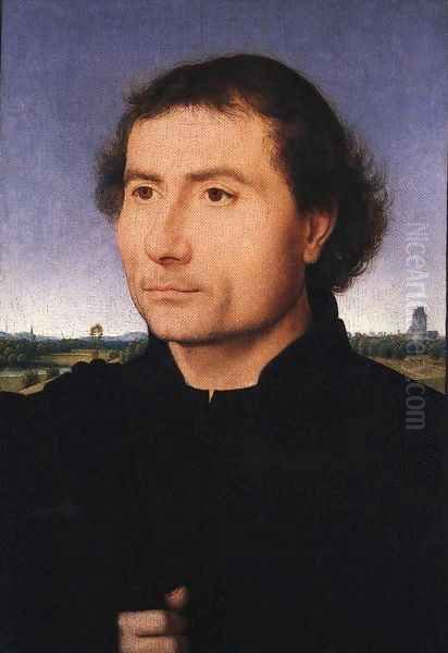 Portrait of a Man 1470 Oil Painting by (manner of) Memling, Hans