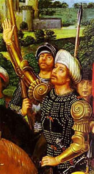 Crucifixion Detail 1491 Oil Painting by (manner of) Memling, Hans