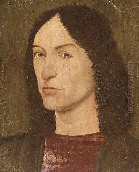 Portrait of a young man, bust-length Oil Painting by (manner of) Memling, Hans