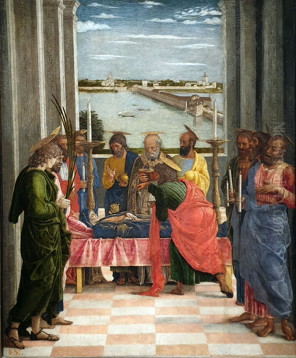 The Death Of The Virgin Oil Painting by Andrea Mantegna