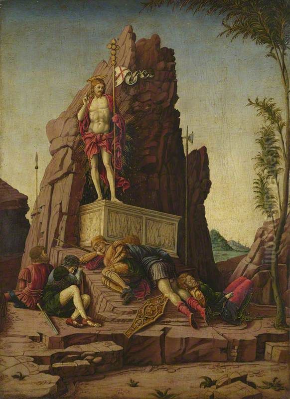 The Resurrection Oil Painting by Andrea Mantegna