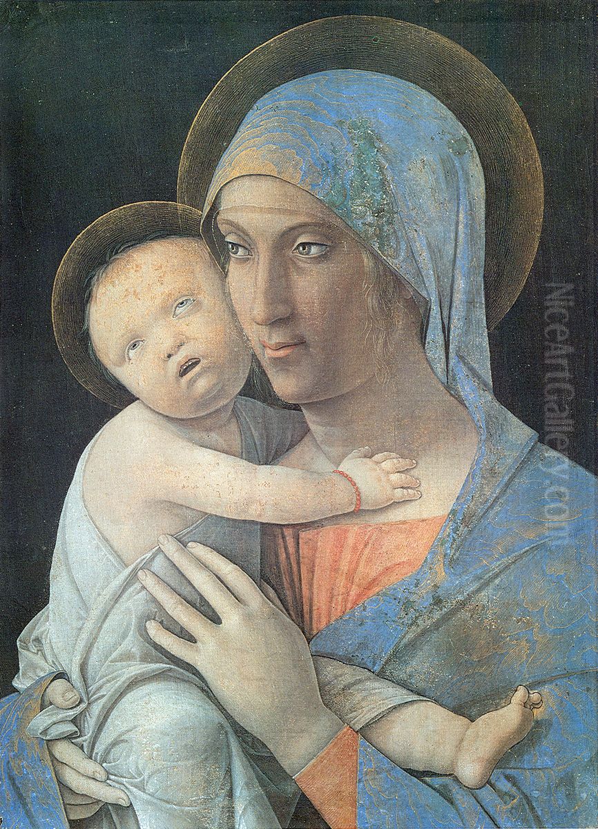Virgin and Child Oil Painting by Andrea Mantegna