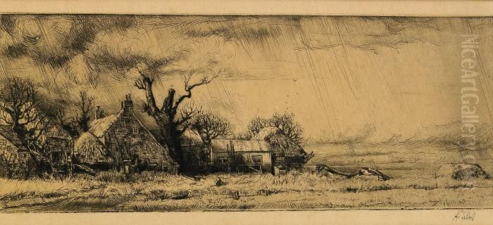 Farmen Oil Painting by Axel Fridell