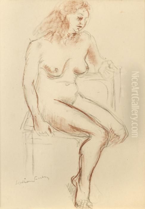 Jeune Femme Assise Oil Painting by Emile-Othon Friesz