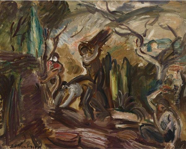 La Moisson Oil Painting by Emile-Othon Friesz