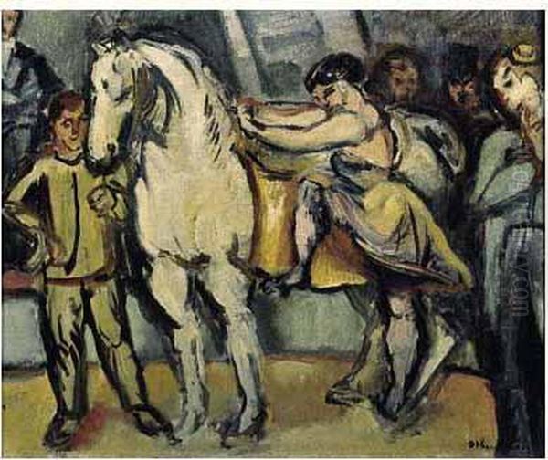 L'ecuyere De Cirque Oil Painting by Emile-Othon Friesz