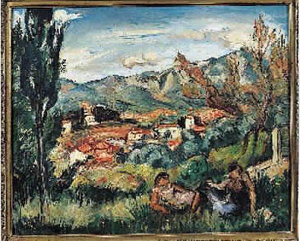 Huile Sur Toile Signee En Bas A 
Gauche, Titree, Datee 1933 Et Contresignee Des Initiales Au Dos. Oil Painting by Emile-Othon Friesz