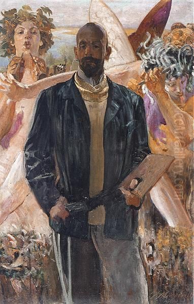 Self-Portrait Oil Painting by Jacek Malczewski