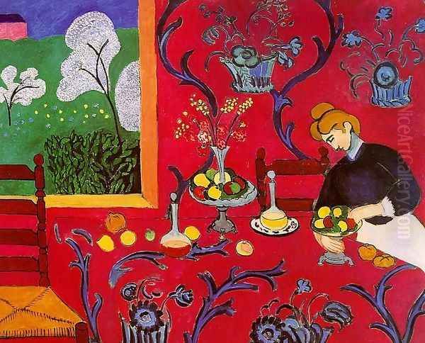 Harmony in Red Oil Painting by Henri Matisse