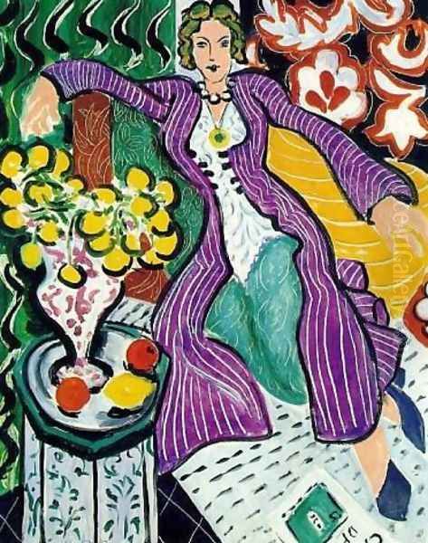 the purple coat Oil Painting by Henri Matisse