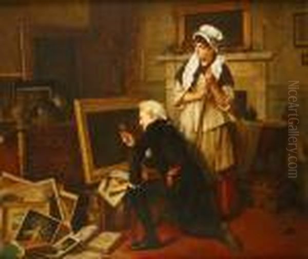 Il Collezionista Oil Painting by William Powell Frith