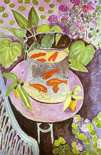 Red Fish Oil Painting by Henri Matisse