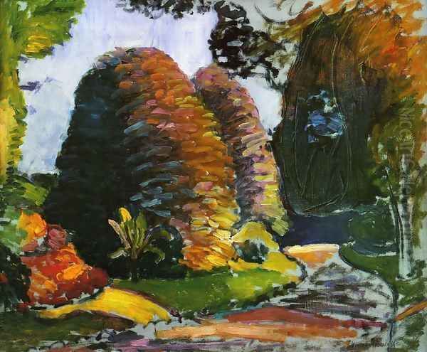 Luxembourg Gardens Oil Painting by Henri Matisse
