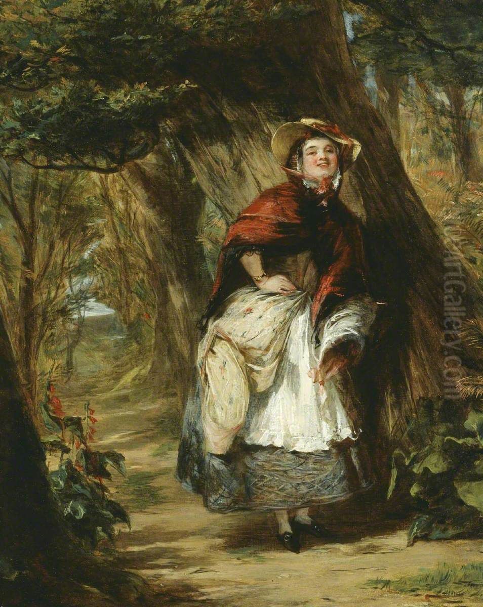 Dolly Varden Oil Painting by William Powell Frith