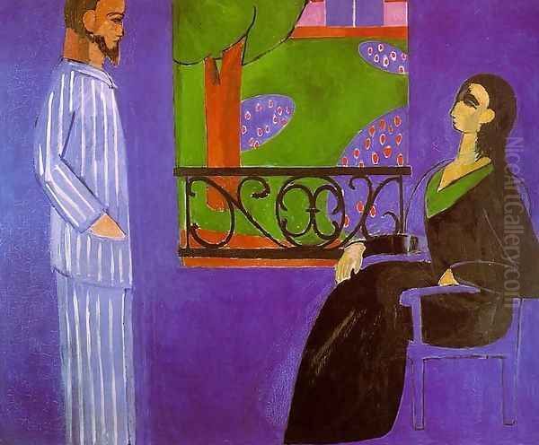 The Conversation Oil Painting by Henri Matisse
