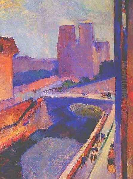 Notre Dame sunrise Oil Painting by Henri Matisse