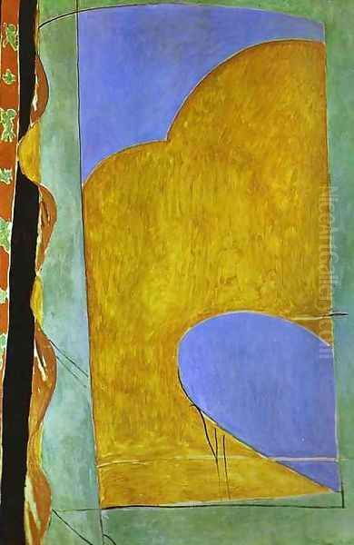 Yellow Curtain Oil Painting by Henri Matisse
