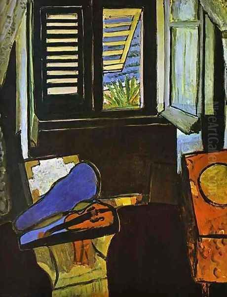 Interior With a Violin Oil Painting by Henri Matisse
