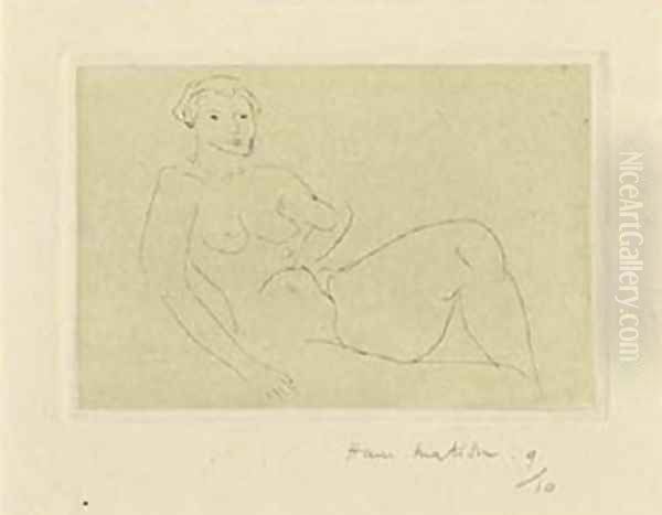 Nu Feline Oil Painting by Henri Matisse