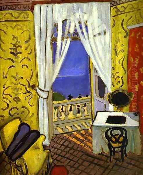 Interior With a Violin Case Oil Painting by Henri Matisse