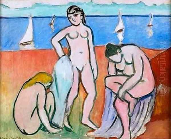 Three Bathers Oil Painting by Henri Matisse