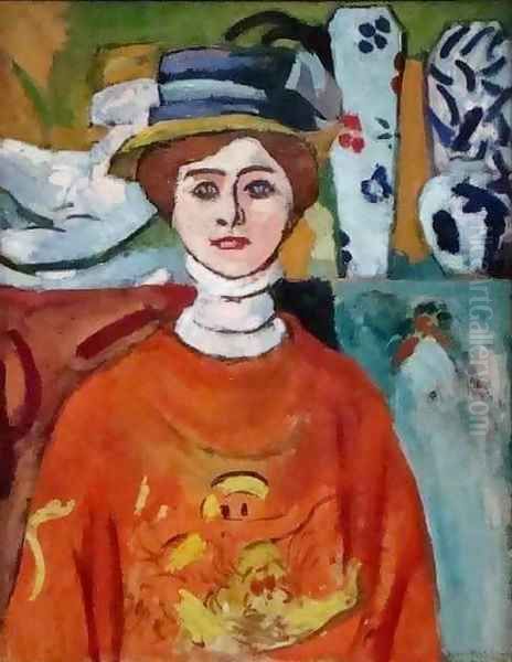 La fille aux yeux verts Oil Painting by Henri Matisse