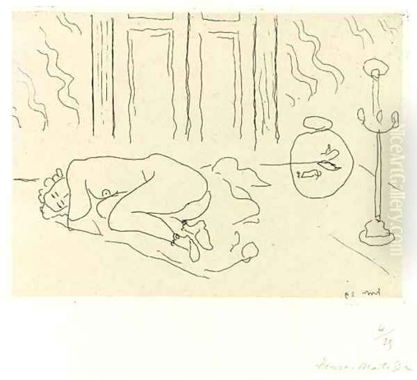 Figure endormie dans un Interieur Oil Painting by Henri Matisse