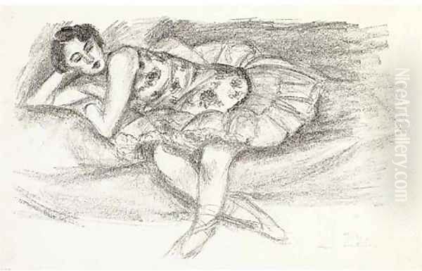 Danseuse au Divan pliee en deux, from Dix Danseuses Oil Painting by Henri Matisse