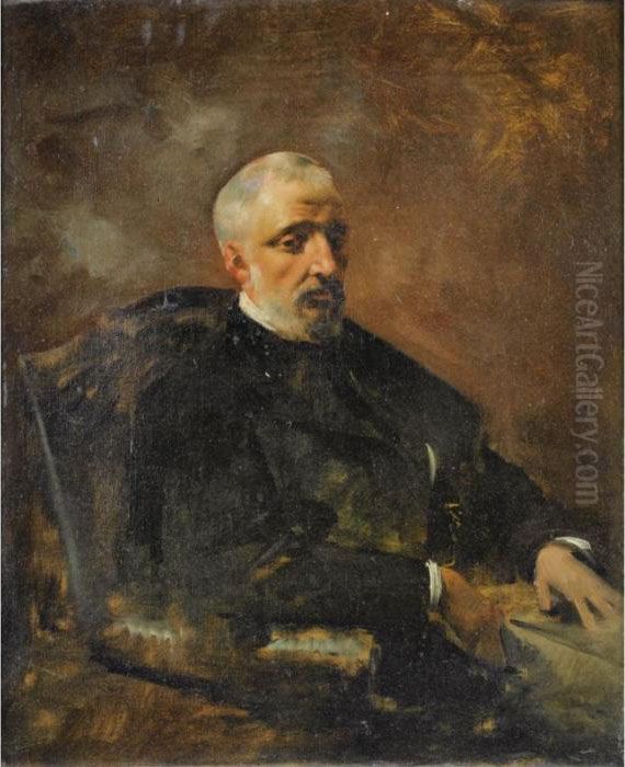 Portrait D'armand Du Mesnil 
[eugene Fromentin ; Portrait Of Armand Du Mesnil ; Oil On Canvas] Oil Painting by Eugene Fromentin