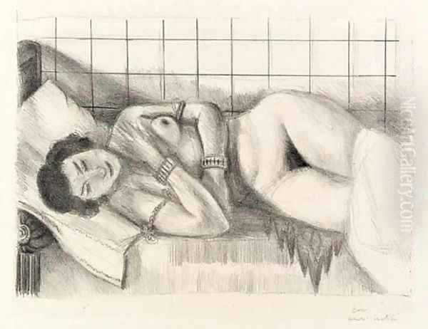 Figure endormie, chale sur les jambes Oil Painting by Henri Matisse