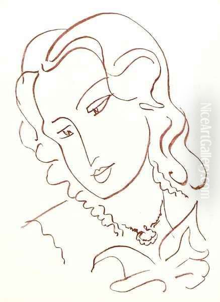 Florilege des amours de Ronsard, Paris, Albert Skira, 1948 Oil Painting by Henri Matisse