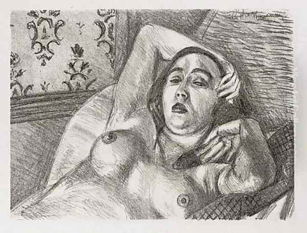 Le Repos du Modele Oil Painting by Henri Matisse