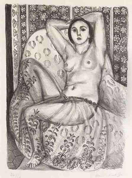 Odalisque assise à la Jupe de Tulle 2 Oil Painting by Henri Matisse