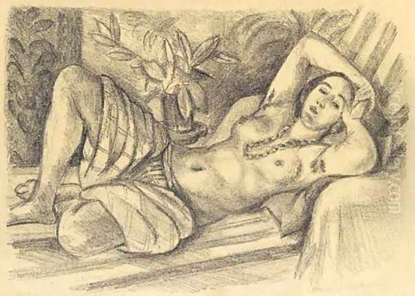 Odalisque au magnolia Oil Painting by Henri Matisse